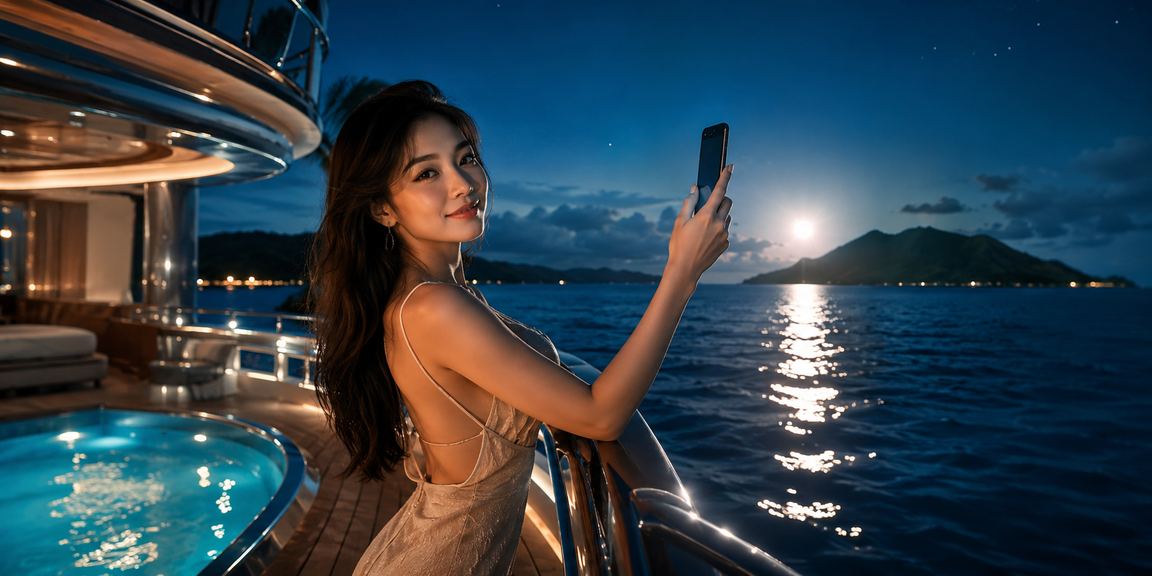 Người chơi nhận thưởng cashback trên điện thoại tại Côn Đảo bãi biển